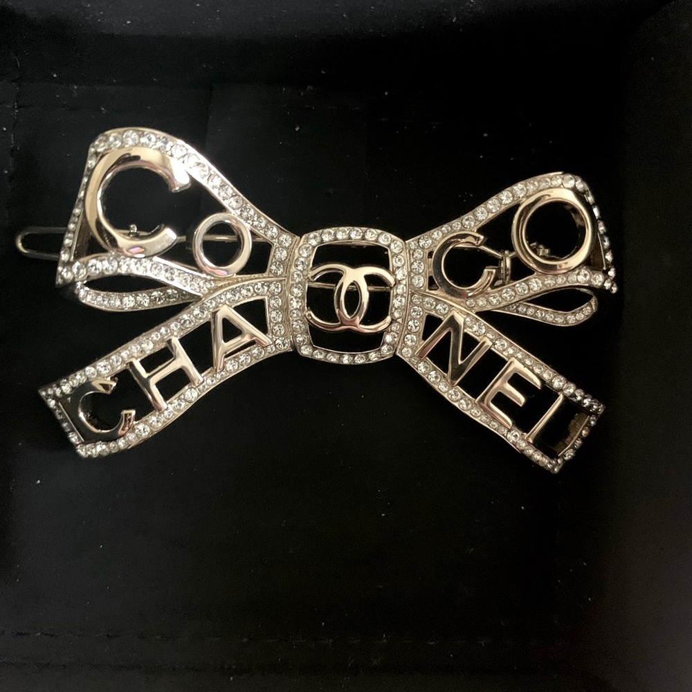 Authentic Chanel Bow Hair Clip Barrette